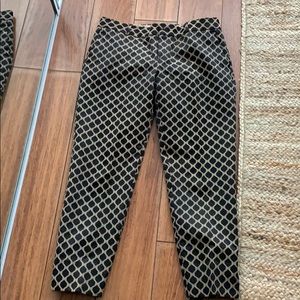 Cropped printed pants